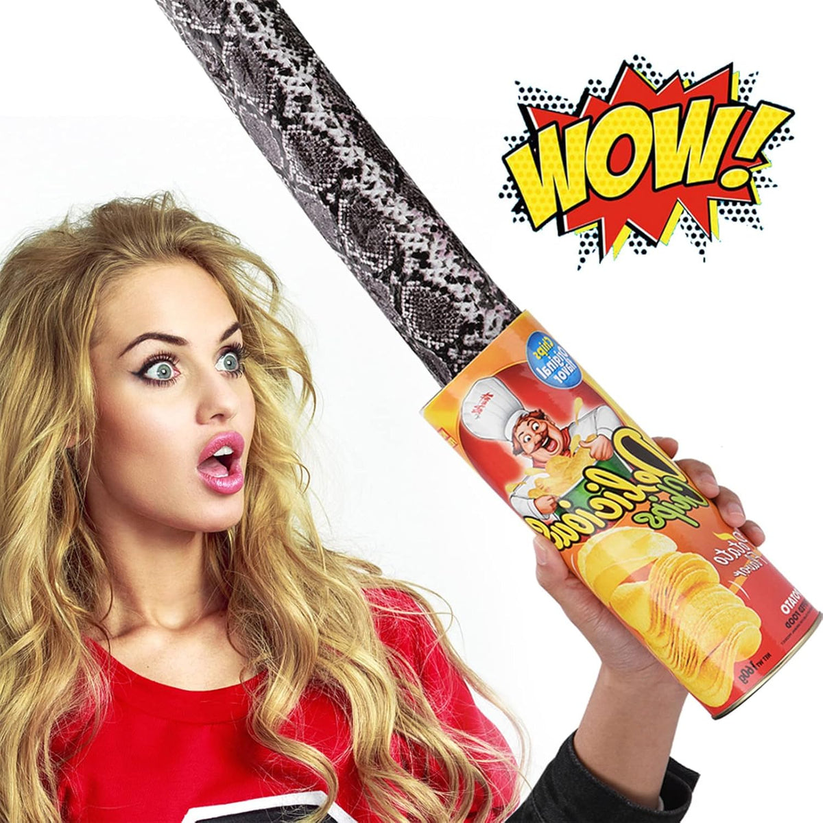 Pop Out Spring Snake Trick Toy, Funny Prank Can
