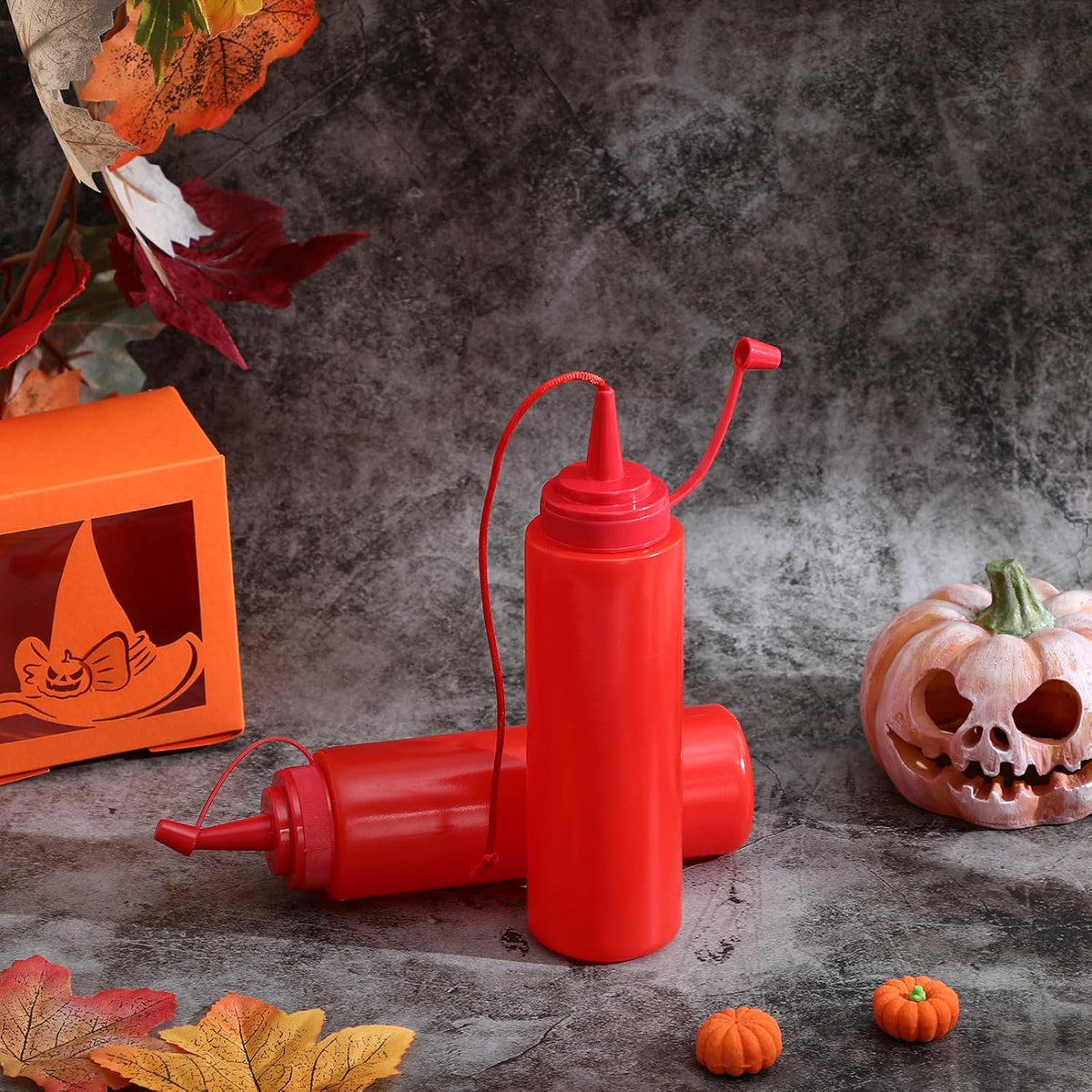 Fake Ketchup Bottle, Prank Ketchup Bottle Funny Tricky Toy for Friends Realistic Tomato Sauce Squirter for Surprise Festival Party