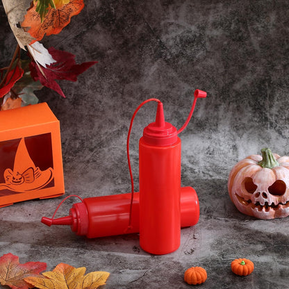 Fake Ketchup Bottle, Prank Ketchup Bottle Funny Tricky Toy for Friends Realistic Tomato Sauce Squirter for Surprise Festival Party