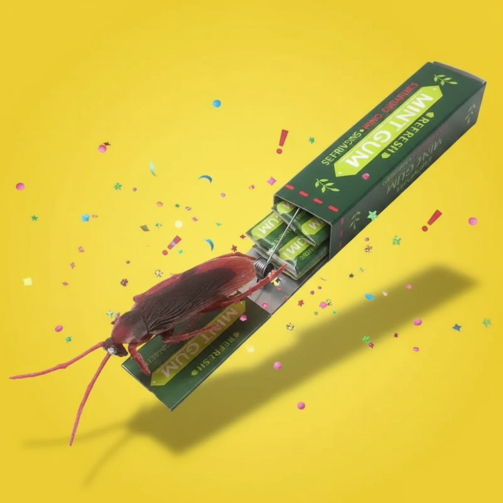 Cockroach Surprise Prank Chewing Gum
