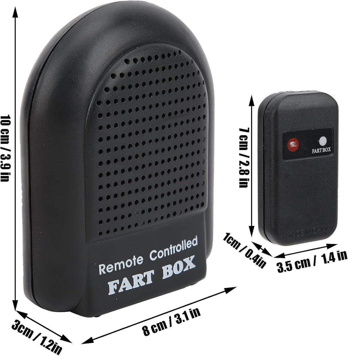 Remote Control Fart Box, Funny Prank Toy for Kids with Adjustable Sound, for Children 9‑15 Years Old (Electronic Remote Control Fart Box)