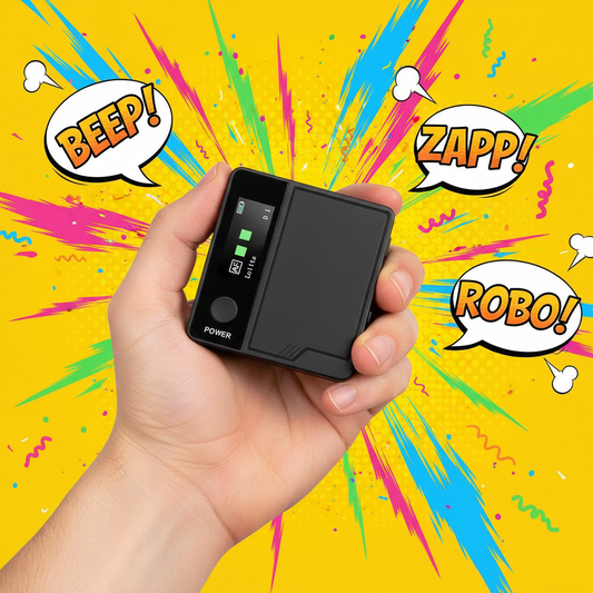 Handheld Mini Voice Changer – Bold Lifestyle Shot